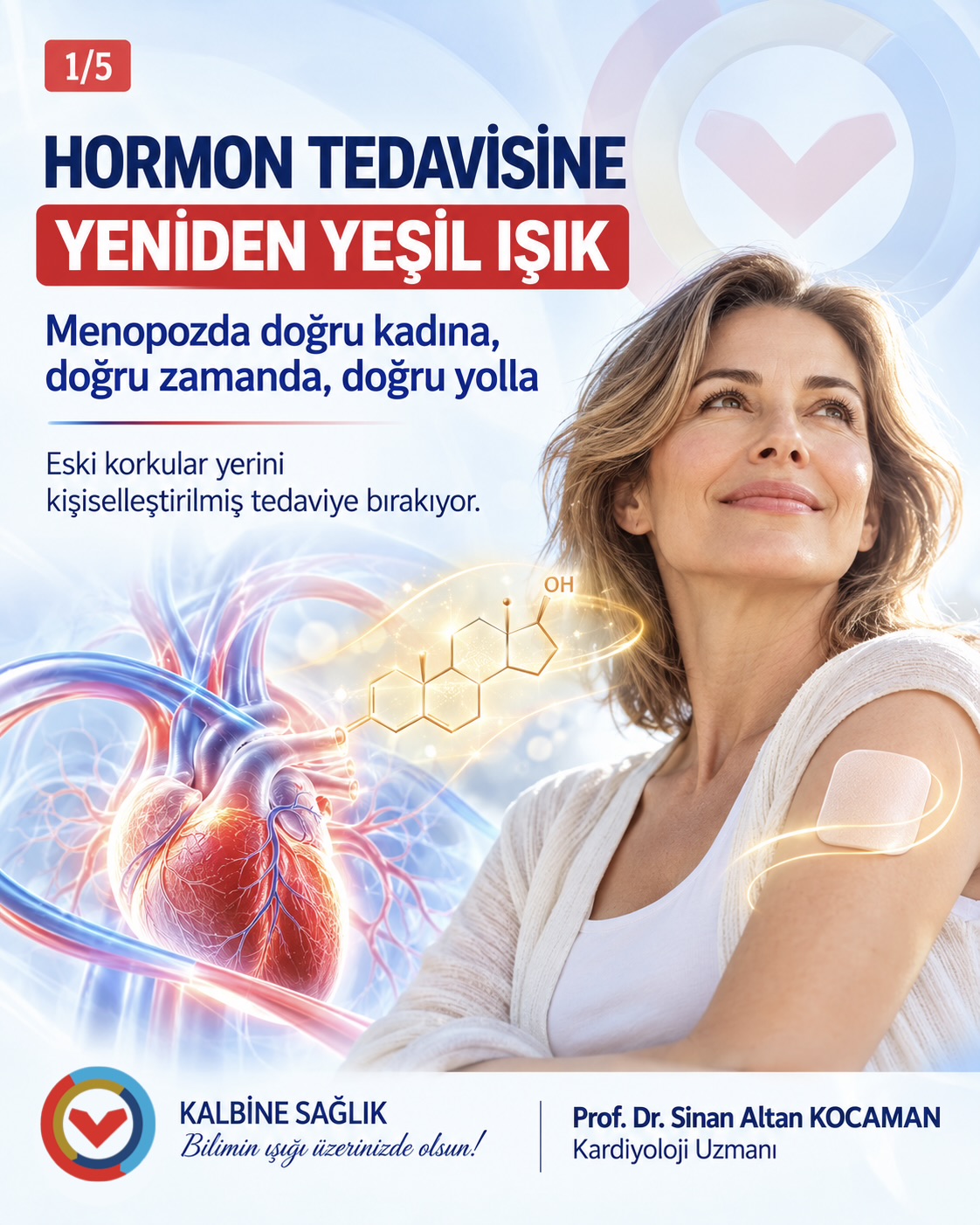 🌿 MENOPOZDA HORMON TEDAVİSİNE YENİDEN YEŞİL IŞIK için bilgilendirme görseli